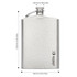 SilverAnt Titanium Hip Flask & Funnel 248ml 