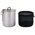 SilverAnt Titanium Pot 750ml with lid and bail handle 