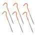 Titanium Fluorescent Tent Pegs - 6 pack