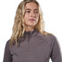 Womens Dart Zip Neck