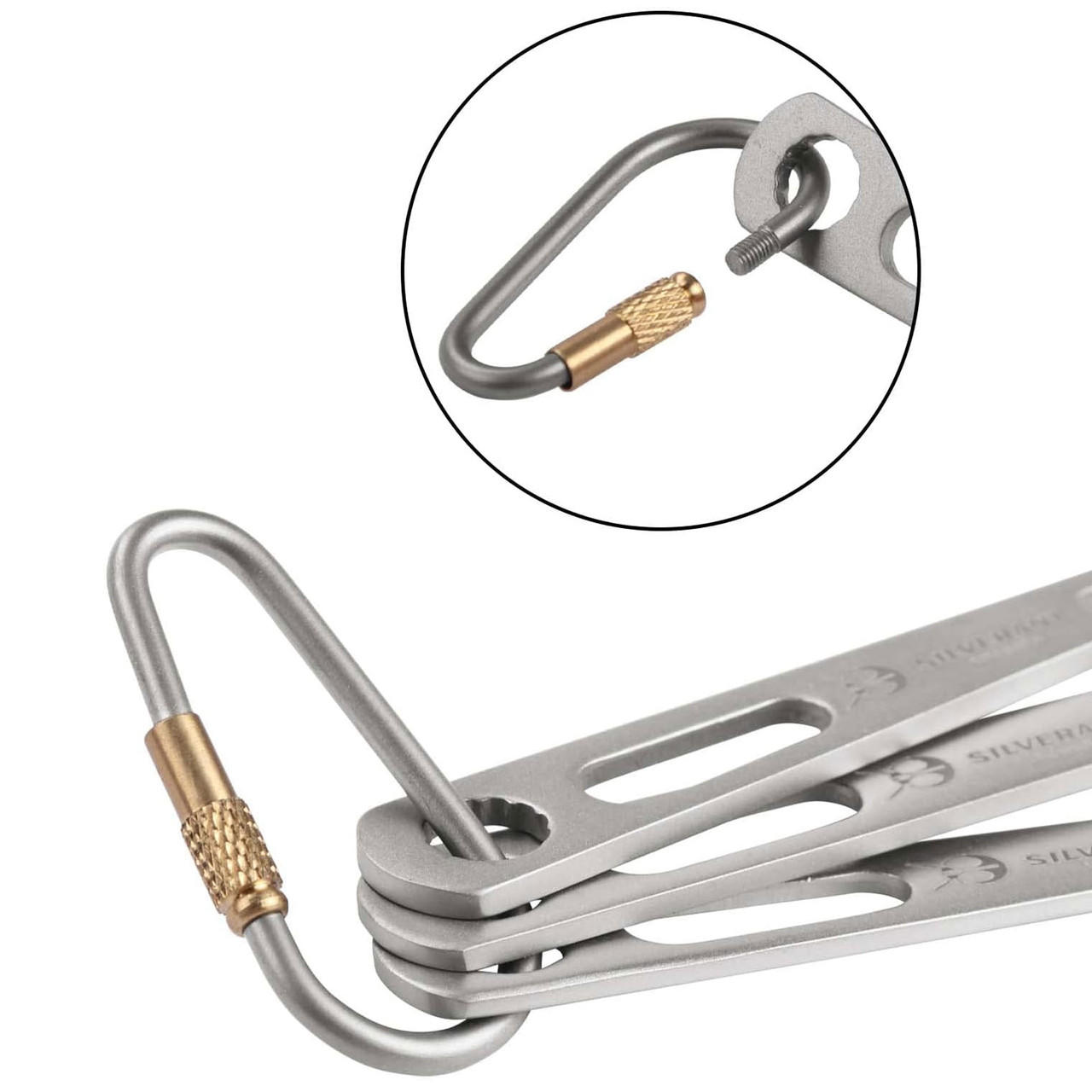 SEA RHINE STONE CARABINER / SILVER - F新品