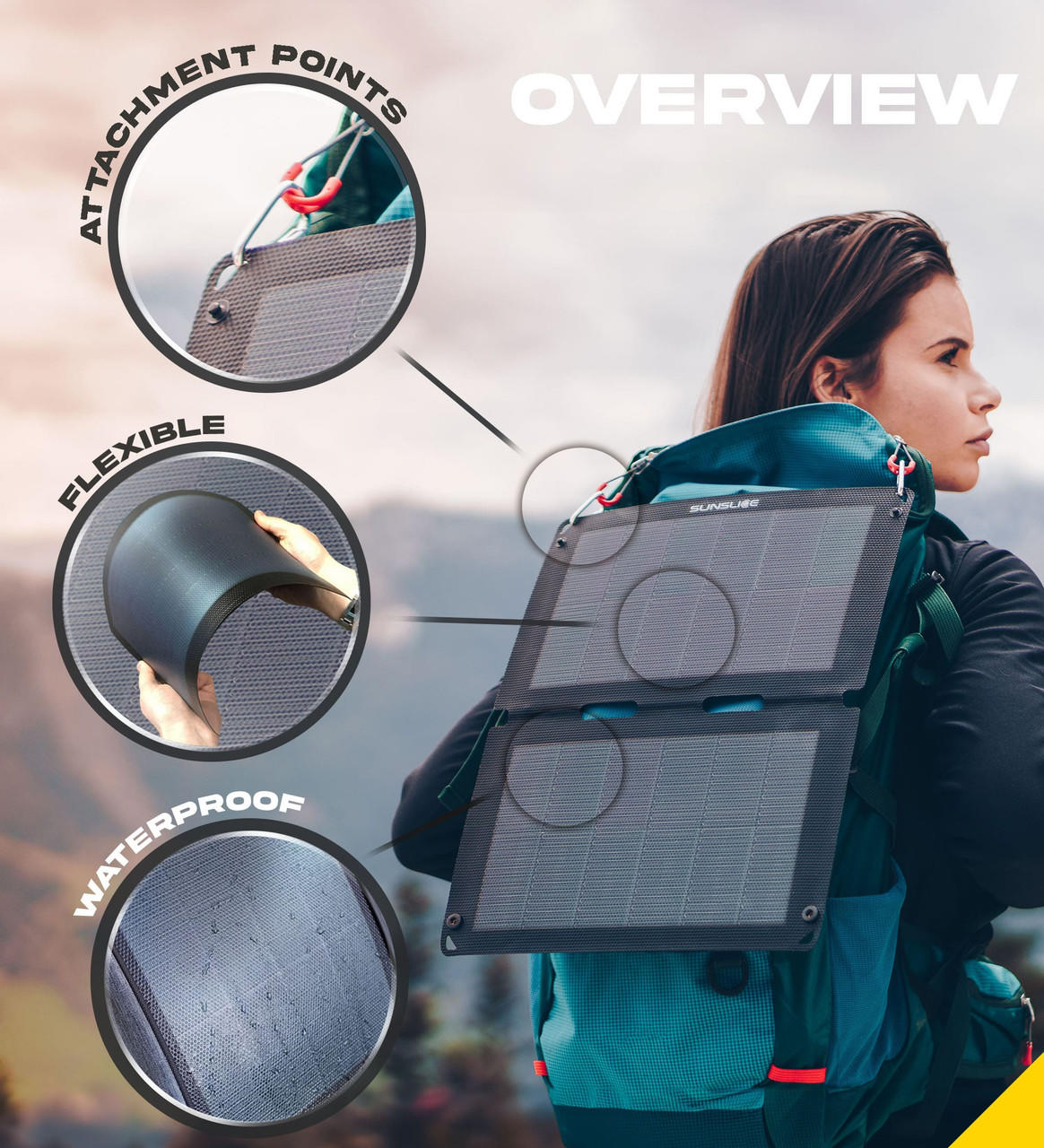 Sunslice Fusion Flex 12 Portable Solar Power Panel UK Ultralight