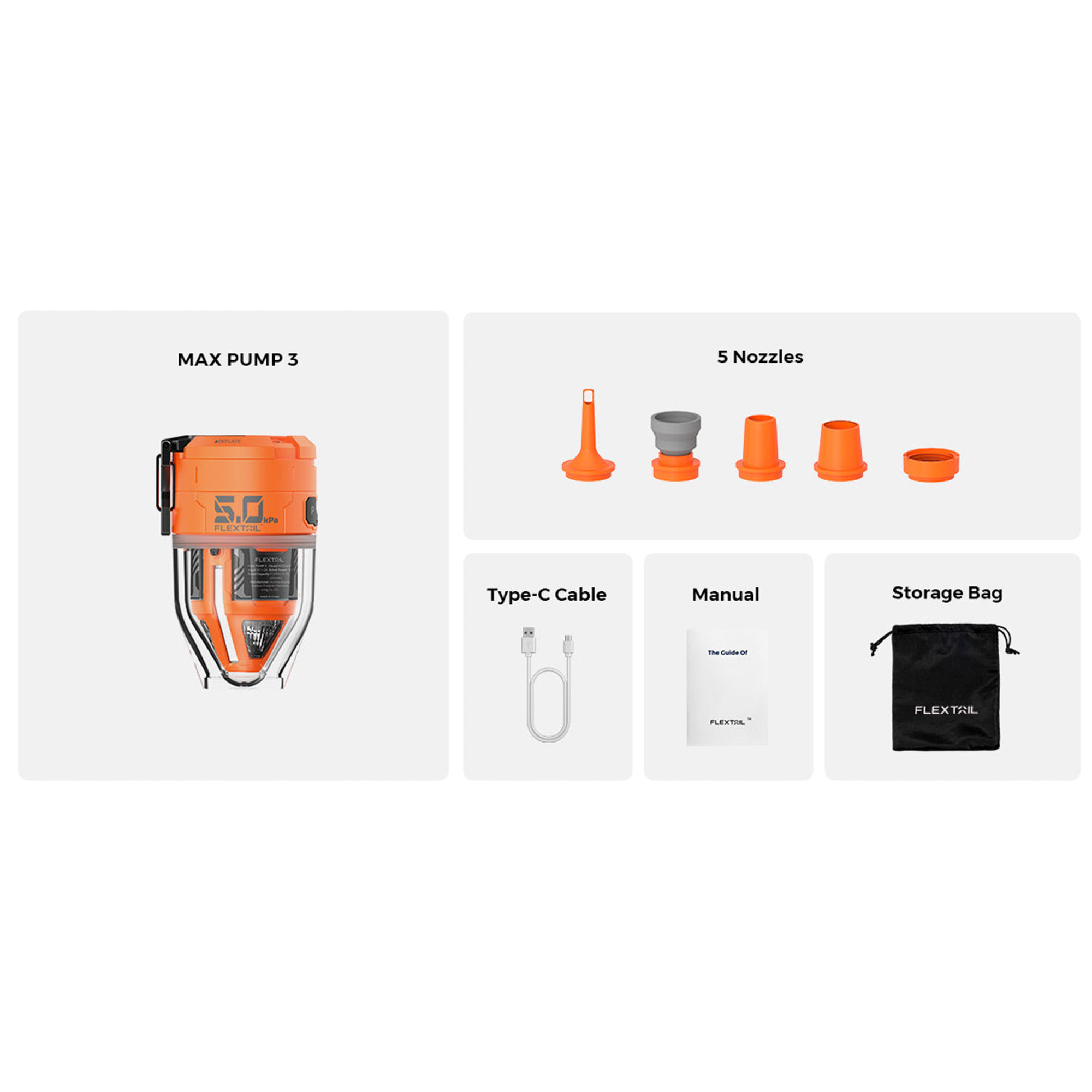 Flextail Max Pump 3 - High Speed 2-in-1 Rechargeable Air Pump | UK