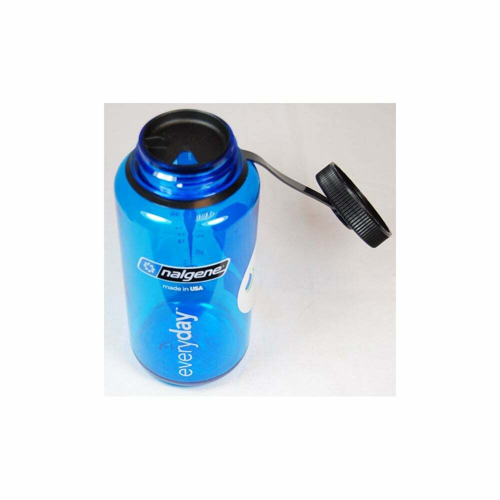 Nalgene Easy Sipper Blue Wide Mouth Water Bottle Splash Guard Nalgene Easy Sipper Blue Wide Mouth Water Bottle Splash Guard