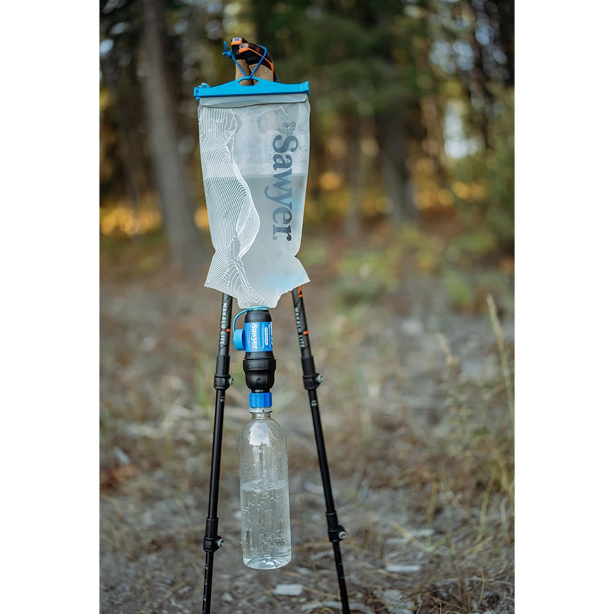 Filtre à Eau Sawyer Squeeze Avec Bouteille Cnoc 1L - Neuf, Filtration Longue Durée, Fabriqué Aux USA