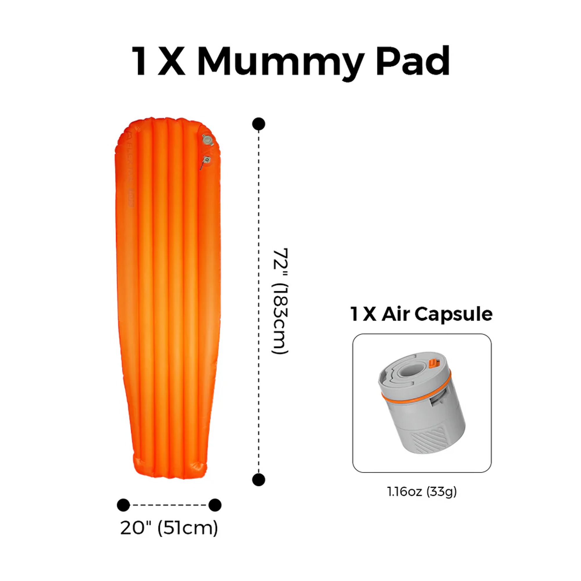 Flextail Tiny Sleeping Pad R05 AVS Mummy | UK | Ultralight Outdoor