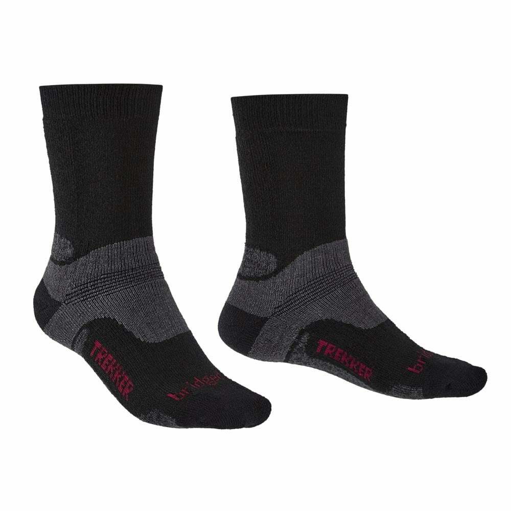 Bridgedale Hike Lightweight T2 Merino Endurance, Calzini Donna, Nero/Viola, M