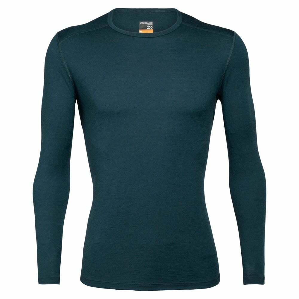 Icebreaker Men's 200 Oasis Long Sleeve Crew Base Layer Top