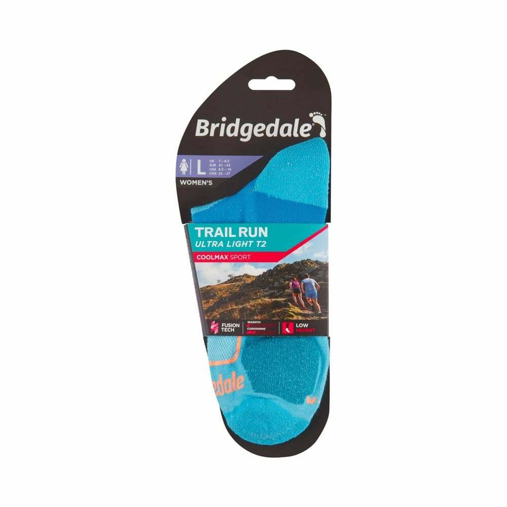 Bridgedale Womens Trail Run Ultra Light T2 Coolmax Sport Low Socks