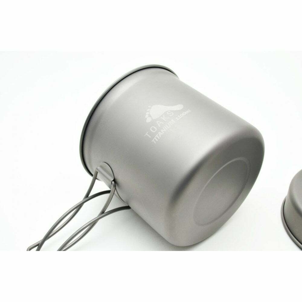 TOAKS Titanium 1100ml Pot with Pan UK Ultralight Outdoor Gear
