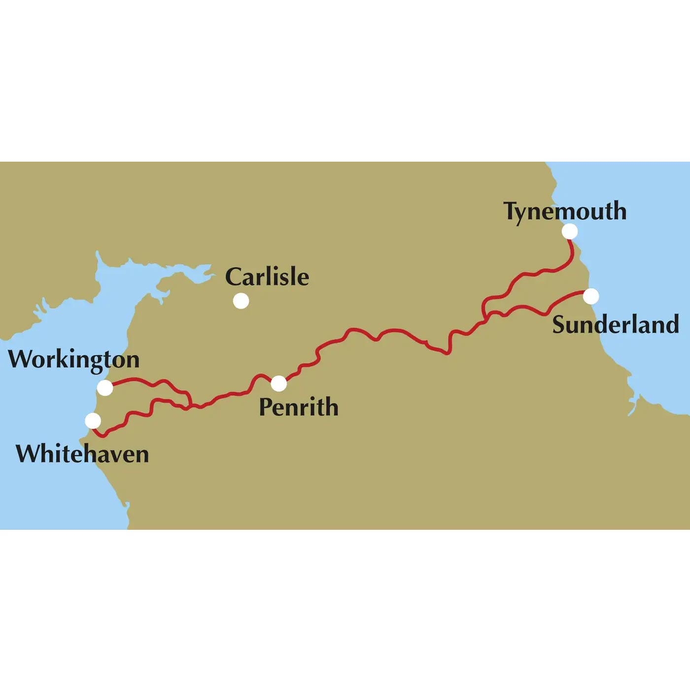 Cicerone The Coast to Coast Cycle Route UK Ultralight Outdoor Gear