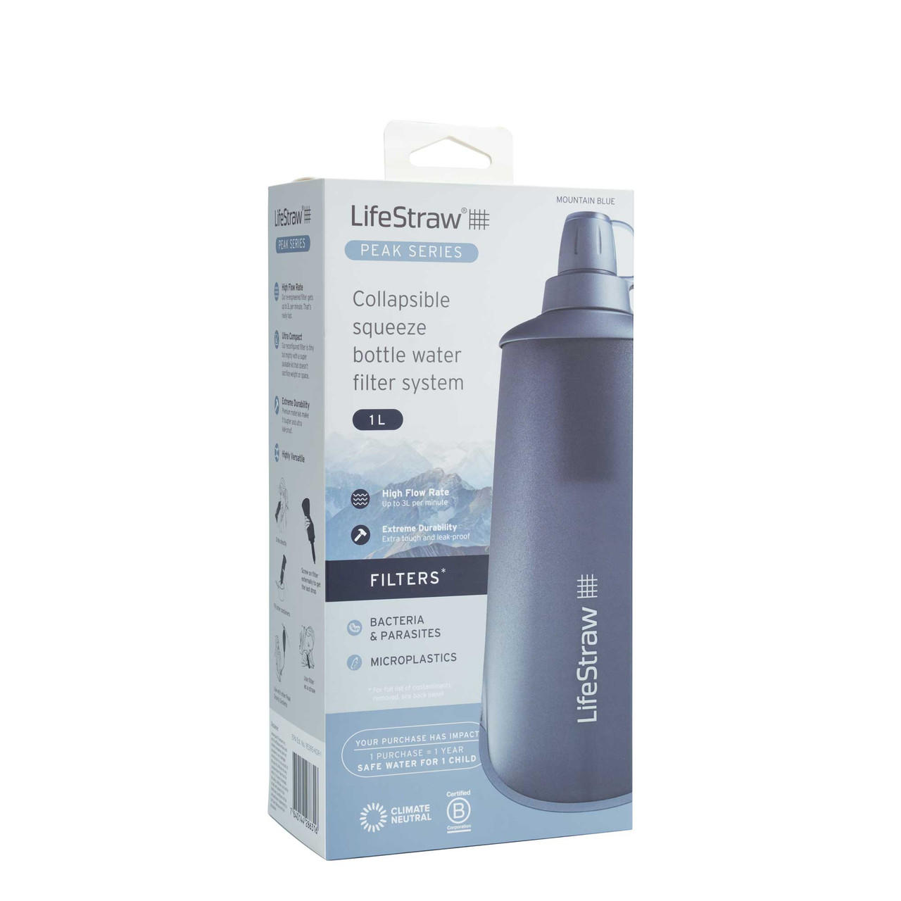 LifeStraw Peak Series Collapsible Squeeze Bottle 1L, UK