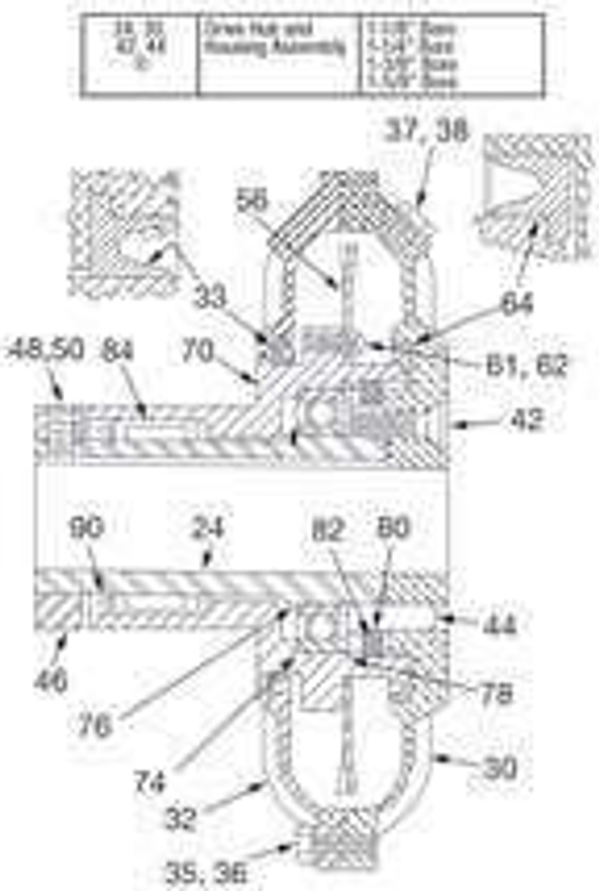 391285 - Dodge - 9DX1 5/8 DR HUB & HSG ASSY NS | MRO-PT