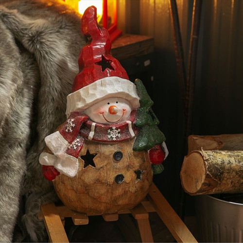 Freestanding Snowman Tealight Ornament