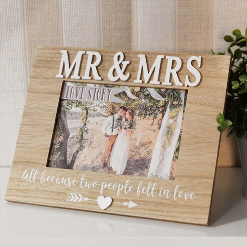 Mr & Mrs Love Story Photo Frame