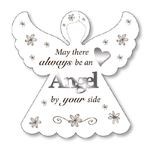 Wooden Angel Plaque/Angel By Your Side