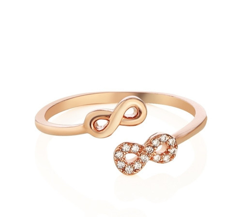 Rose Gold Plated Infinity Ring