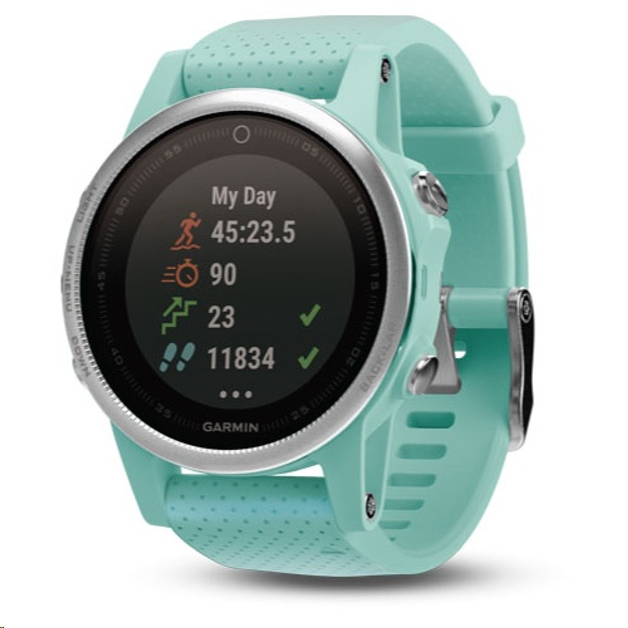 garmin fenix 5 silver blue