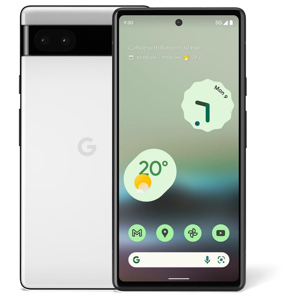 Google Pixel 6a 5G Dual-Sim (Nano Sim & eSim) 128GB Chalk