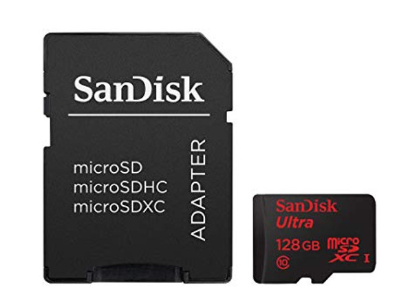 Sandisk Ultra A1 microSDXC Class 10 With Adapter (128GB, Read 100MB/s)