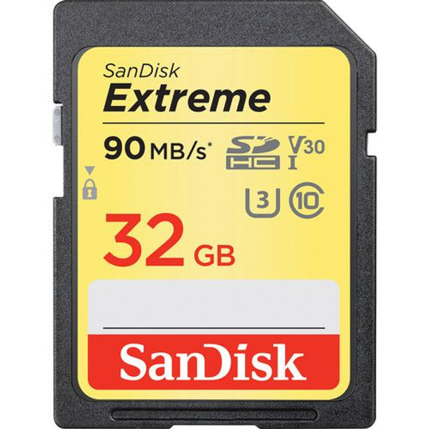 Sandisk 32GB Extreme 90MB/s SDHC