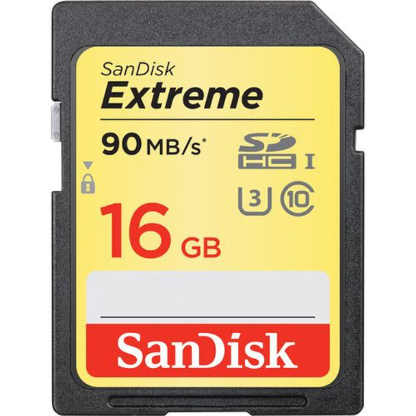 Sandisk 16GB Extreme 90MB/s SDHC