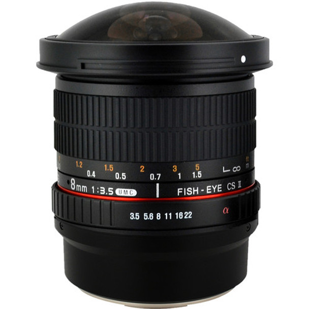 Samyang 8mm f/3.5 Fish-eye CS II (With Lens Hood) (Canon)