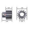 Leisure Coachworks RV Slide Out System Gear 15 Tooth 1" Teeth - 3/4" Bore (Pins Not Included) 