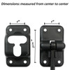 Leisure Coachworks RV T-Style Door Holder Catch for Latch Holder Camper Trailer Cargo Hatch Black, 4