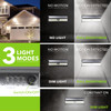Leisure LED LED Wall Solar Light Outdoor 86 Security Lighting Nightlight with Motion Sensor Detector
