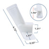 White RV Rain Gutter Spout Extensions 3 1/2 inch 4 Pack