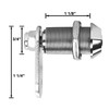 Leisure Lock Leisure Coachworks 1 1/8 Keyed Tubular with Straight and Offset Cam Lock Latch Keyed Alike 1 1/8