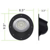 Leisure LED LED RV Exterior Round Recessed Mount Porch Utility 12v 1100 Lumen Warrior Flood Lighting Fixture