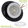 Leisure LED LED RV Exterior Round Surface Mount Porch Utility 12v 1100 Lumen Warrior Flood Lighting Fixture