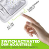  Leisure LED RV LED Ceiling Single Dome Interior Light Fixture with ON/Off Built in Dimmer Switch Natural White 4000-4500K 24-2835SMD 
