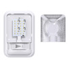  Leisure LED RV LED Ceiling Single Dome Interior Light Fixture with ON/Off Built in Dimmer Switch Natural White 4000-4500K 24-2835SMD 