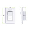  Leisure LED Modern Single SPST On-Off Switch with Bezel, 12-Volt, for RV, Trailer, Camper, with Label Sticker 