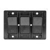 Leisure LED Modern Triple SPST On-Off Switch with Bezel, 12-Volt, for RV, Trailer, Camper, with Label Sticker Leisure LED Modern Triple SPST On-Off Switch with Bezel, 12-Volt, for RV, Trailer, Camper, with Label Sticker