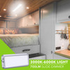  Leisure LED RV LED Ceiling Light 11" x 5" Fixture 700 Lumen with Slide Dimmer Switch Interior Lighting for Car/RV/Trailer/Camper/Boat DC 12V 3000-6000K 