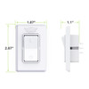  Leisure LED Modern Single SPDT On-Off Switch with Bezel, 12-Volt, for RV, Trailer, Camper 