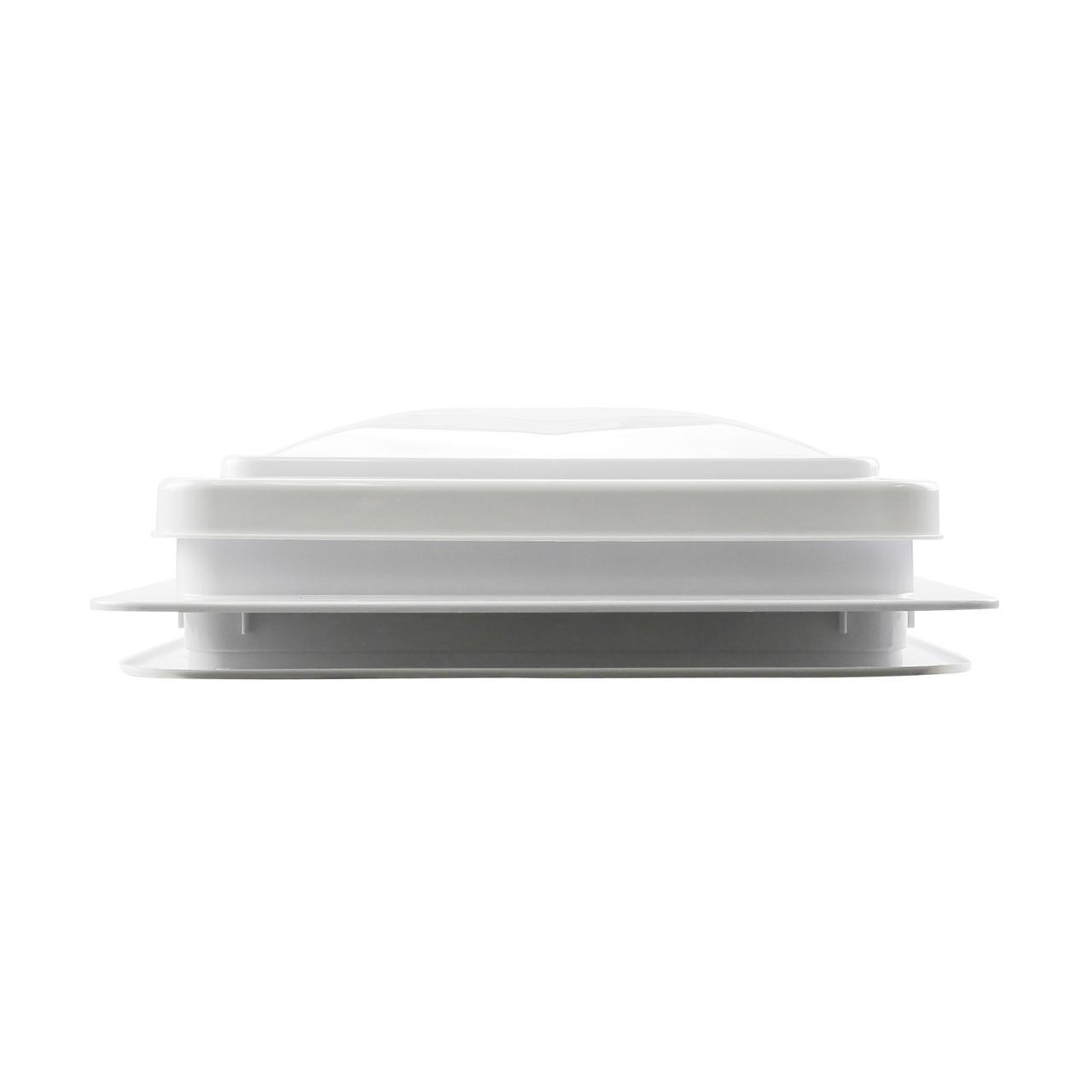 Leisure Coachworks Leisure CW 14" RV Roof Vent manual crank lift w/ WHITE lid inner garnish ring W 