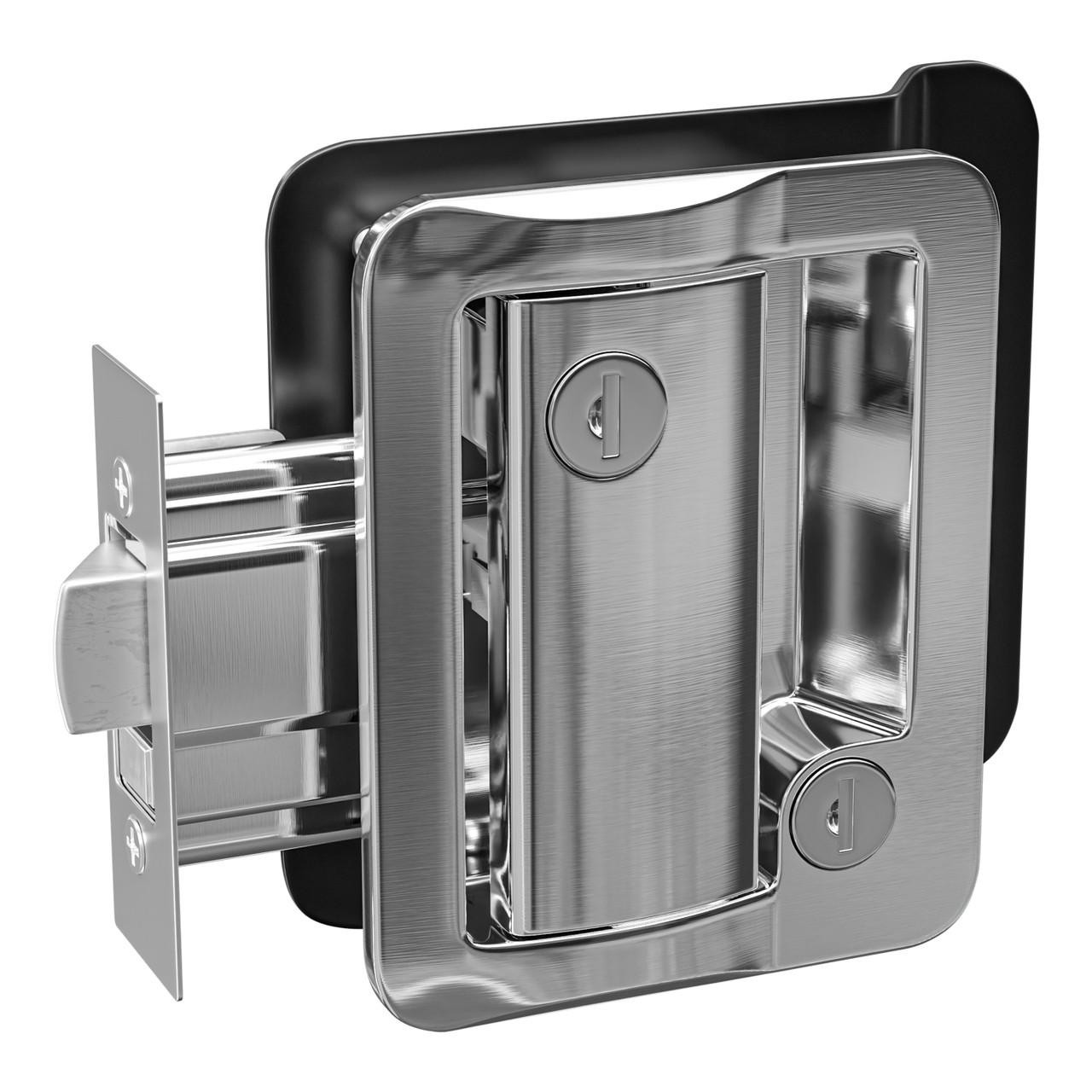  Leisure Locks RV Travel Trailer Entry Door Lock Paddle Deadbolt Chrome 