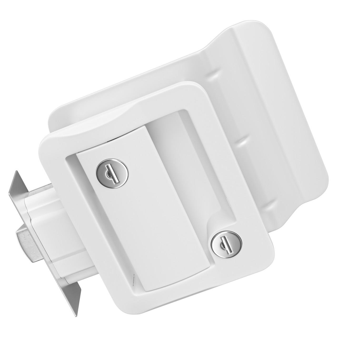 Leisure Locks RV Travel Trailer Entry Door Lock Paddle Deadbolt White 