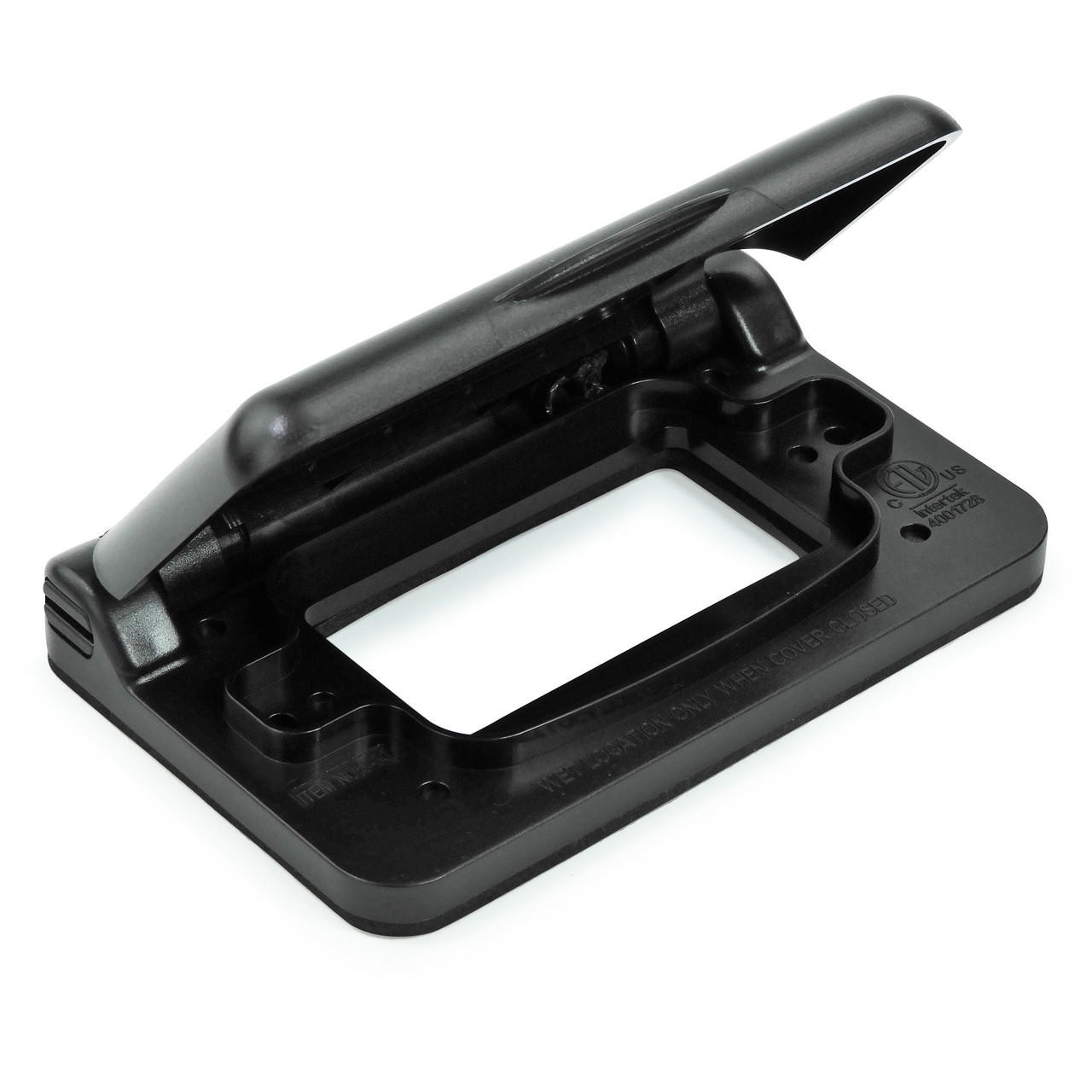 Leisure Cords Weatherproof Receptacle Cover for RV Trailer RV Outdoor Electrical 15 Amp Outlet Black 