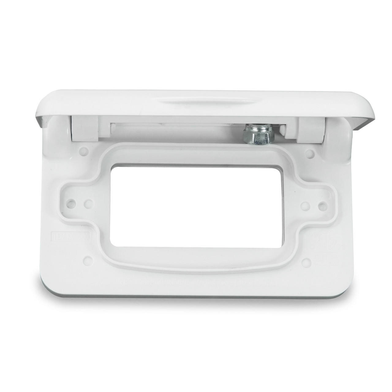 Leisure Cords Weatherproof Receptacle Cover for RV Trailer RV Outdoor Electrical 15 Amp Outlet White 