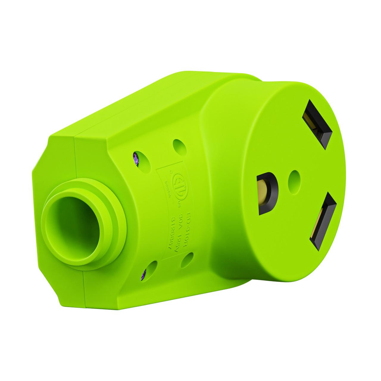 Leisure Cords 30 AMP Female RV Receptacle Plug Electrical Plug Adapter with Handle 