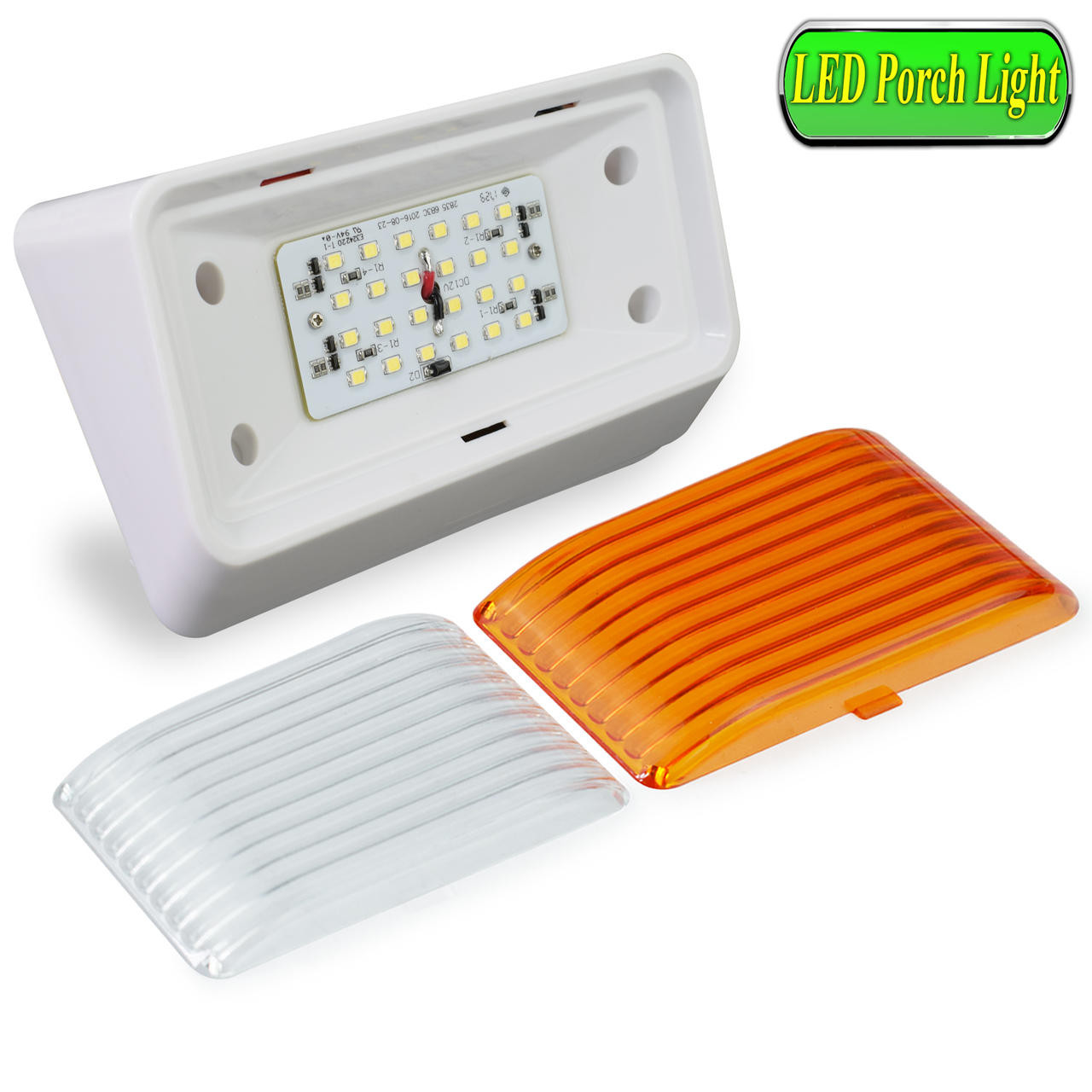 Leisure LED RV Exterior Porch Utility Light - 12v 280 Lumen