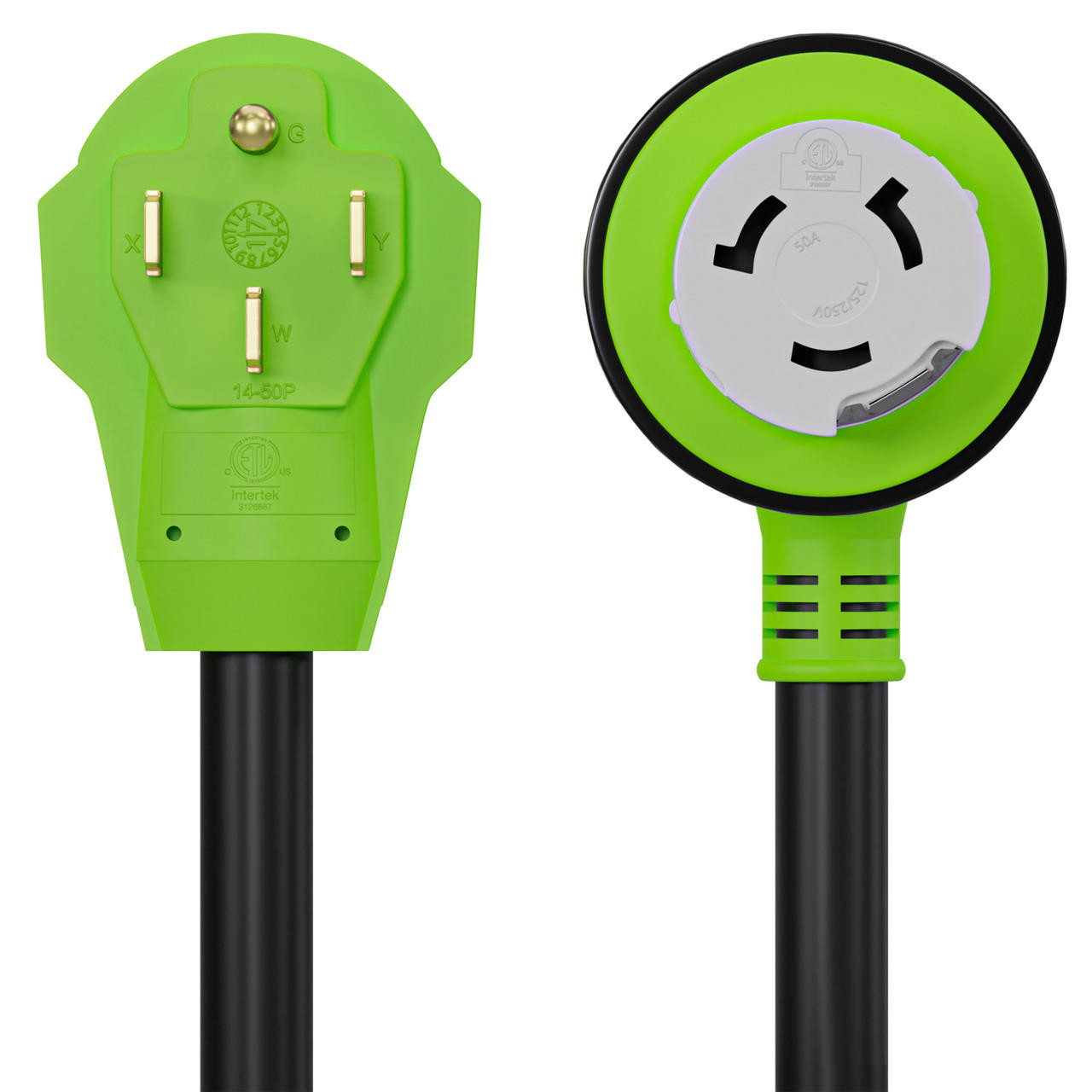 Twist Lock RV 50 amp Power Cord with LED Power indictor 50 Amp Male