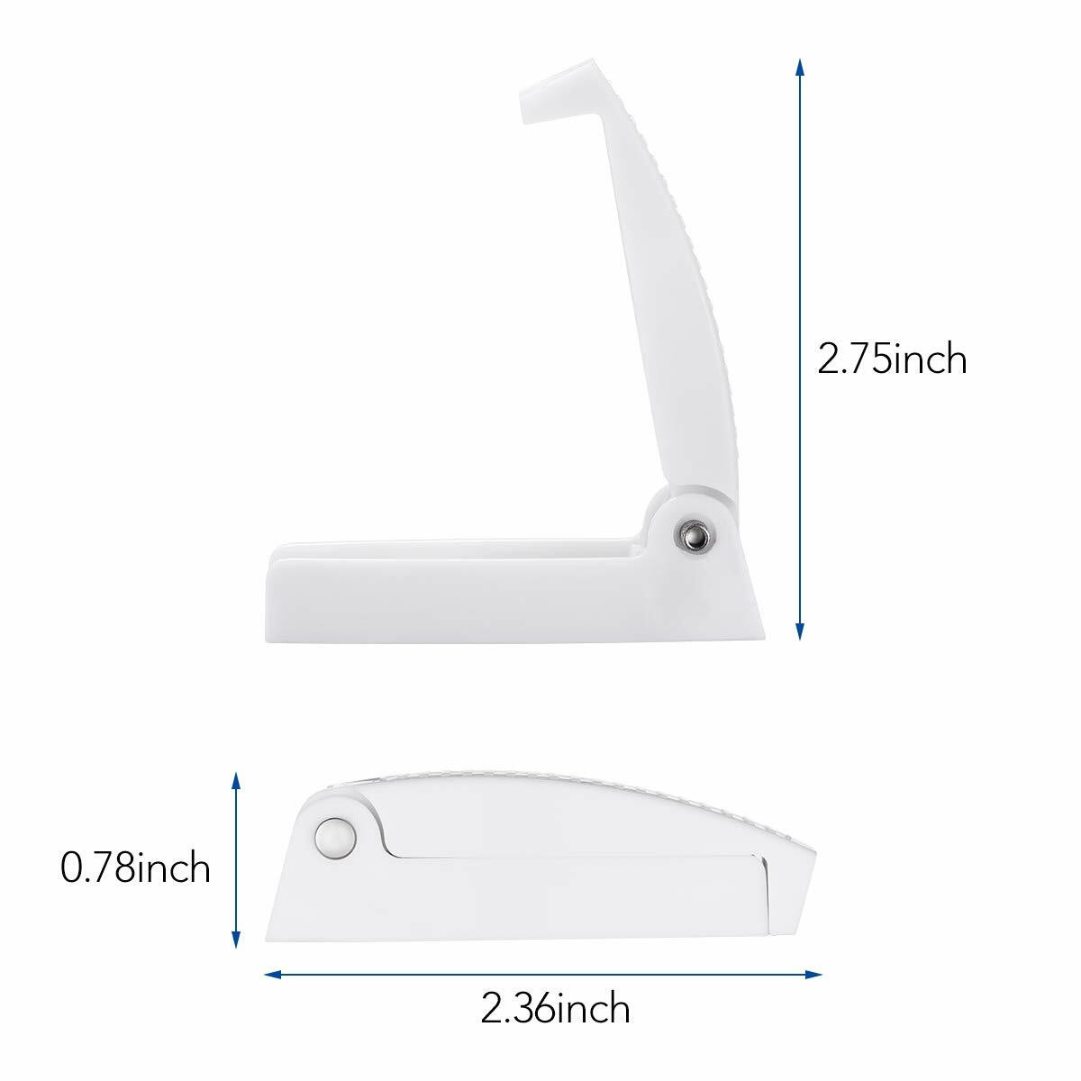 5 Fermi Porta Per Camper - Fermo Porta In ABS Bianco Per Roulotte E Camper, Clip A Molla Per Tenere Le Porte Aperte