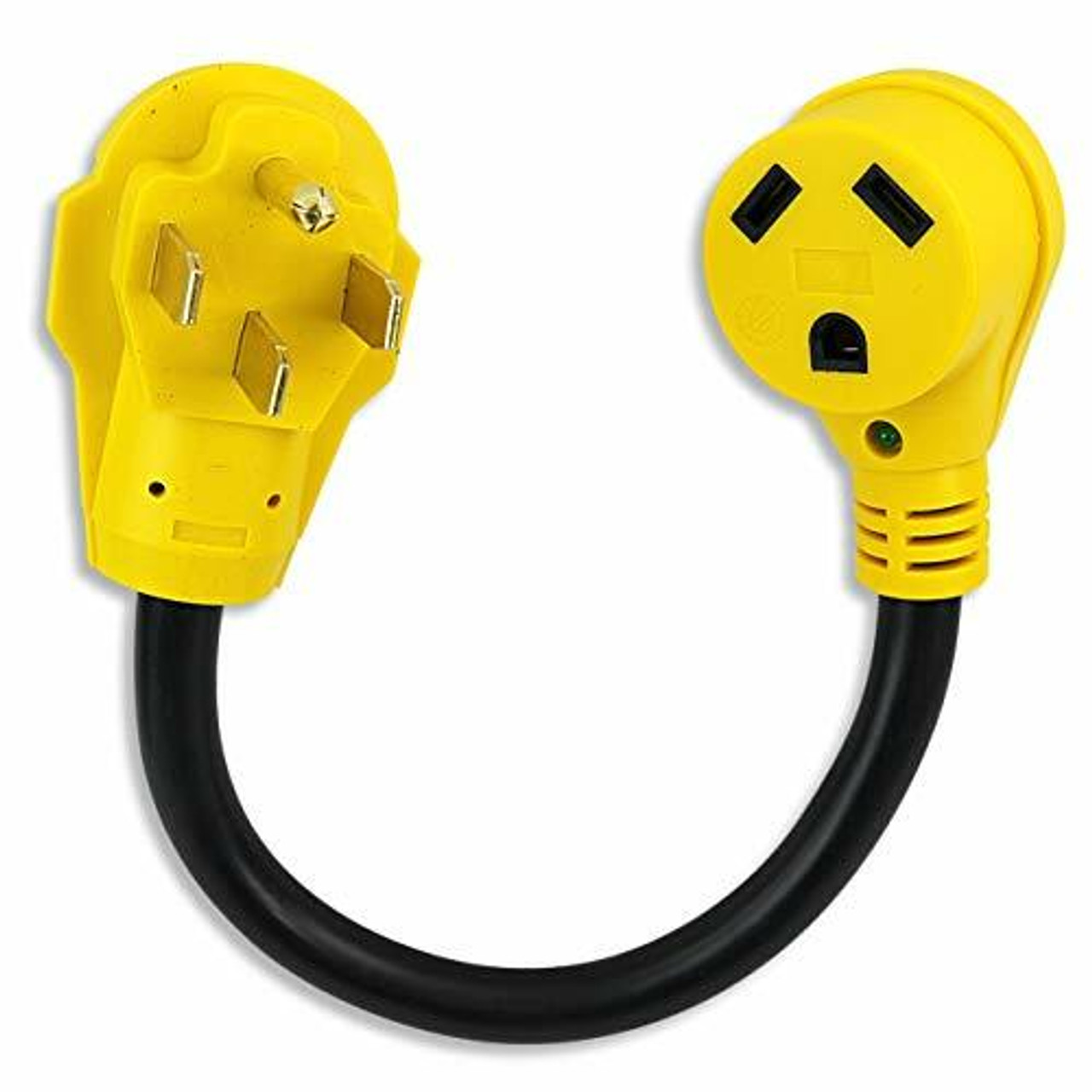 Leisure Cords 50 Amp Male to 30 Amp Female 18 Dogbone Adapter RV Electrical Converter Cord Cable